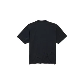 T-shirt I Love Paris & Balenciaga, μεσαία εφαρμογή, «Black Faded» 764235TRVU91041