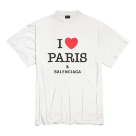 T-shirt I Love Paris & Balenciaga Oversized «Λευκό» 787349TRVU99012