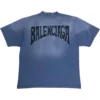 T-shirt με χειρόγραφη σχεδίαση “Blue” 764235TPVU42671
