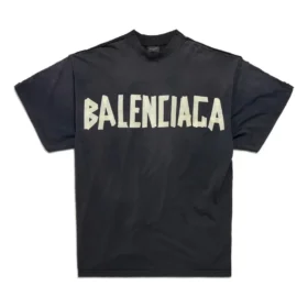 T-shirt με διπλό μπροστινό μέρος “Washed Black” 791615TQVQ61021