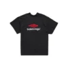 T-shirt με διπλό μπροστινό μέρος “Washed Black” 791615TQVQ61021