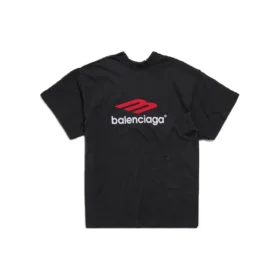T-shirt με διπλό μπροστινό μέρος “Washed Black” 791615TQVQ61021