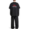 T-shirt με διπλό μπροστινό μέρος “Washed Black” 791615TQVQ61021