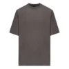 T-shirt με ετικέτα φροντίδας, μεσαία εφαρμογή «Grey Black» 724514TNVL91219