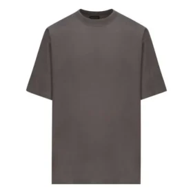 T-shirt με ετικέτα φροντίδας, μεσαία εφαρμογή «Grey Black» 724514TNVL91219