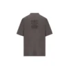 T-shirt με ετικέτα φροντίδας, μεσαία εφαρμογή «Grey Black» 724514TNVL91219