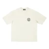 T-shirt με κοντά μανίκια και λογότυπο Scissor Crest «Cream» 612966TMVA29069