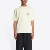 T-shirt με κοντά μανίκια και λογότυπο Scissor Crest «Cream» 612966TMVA29069