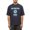 T-shirt με κοντό μανίκι και λογότυπο Varsity “Navy” 612966TMV954140