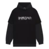 T-shirt με κουκούλα και μακριά μανίκια Slime “Μαύρο” 681029TLVF11069