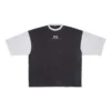 T-shirt με λογότυπο και μανίκια 3/4 «Washed Black Heather Grey» 699190TMVC81208