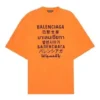 T-shirt με λογότυπο Languages “Πορτοκαλί Μαύρο” 641614TJVI37513