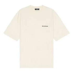T-shirt με λογότυπο, μεσαία εφαρμογή «Μπεζ» 612966TMVF49069