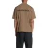 T-shirt με λογότυπο, μεσαία εφαρμογή “Tan” 612966TMVF47761