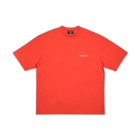T-shirt με λογότυπο, μέτρια εφαρμογή «Bright Red» 612966TMVF43168