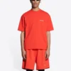 T-shirt με λογότυπο, μέτρια εφαρμογή «Bright Red» 612966TMVF43168