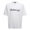 T-shirt με λογότυπο Script “Λευκό/Μαύρο” 612966TMVB49040