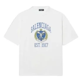 T-shirt με λογότυπο Varsity, μεσαία εφαρμογή “Λευκό” 612966TLV891375