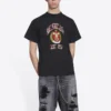 T-shirt με λογότυπο Varsity, μεσαία εφαρμογή «Μαύρο» 612966TLV891076