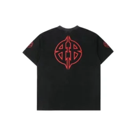 T-shirt με μεταλλικό στένσιλ BB “Μαύρο-Κόκκινο” 764235TPVI21568