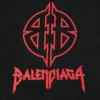 T-shirt με μεταλλικό στένσιλ BB “Μαύρο-Κόκκινο” 764235TPVI21568