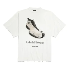 T-shirt με σχέδιο Sneakers μπάσκετ “Λευκό” 831305TSVN39012