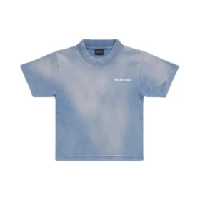 T-shirt με στάμπα στην πλάτη «Blue White» 681864TPVK14313