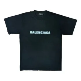 T-shirt με θολωμένο λογότυπο «Black Blue» 661705TKVD51070