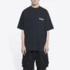 T-shirt of the Political Campaign, wide fit «Washed Black» 641675TKVJ19034