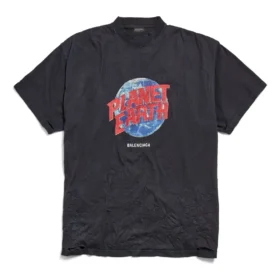 T-shirt Planet Earth Oversized «Μαύρο» 787349TRVC91055