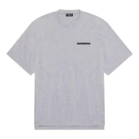 T-shirt Turn Slit “Grey Black” 675016TLVB31167