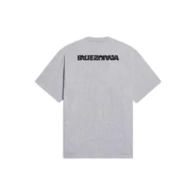 T-shirt Turn Slit “Grey Black” 675016TLVB31167