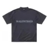 T-shirt τύπου στένσιλ «Μαύρο» 764235TQVA31750