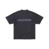 T-shirt τύπου στένσιλ «Μαύρο» 764235TQVA31750