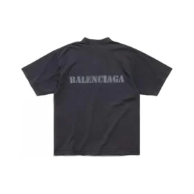 T-shirt τύπου στένσιλ «Μαύρο» 764235TQVA31750