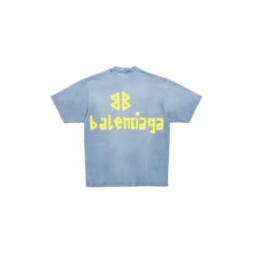 T-shirt τύπου Tape Type με μεσαία εφαρμογή “Faded Blue” 739784TOVA94530