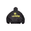 Tape Type Bomber Μπουφάν με κουκούλα και ταινίες “Black” 791103TPO041000