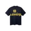 Tape Type T-shirt με μεσαία εφαρμογή “Black Faded” 739784TOVA91055