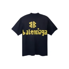 Tape Type T-shirt με μεσαία εφαρμογή “Black Faded” 739784TOVA91055