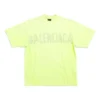 Tape Type T-shirt, μέτρια εφαρμογή “Fluo Yellow” 739784TOVA97204