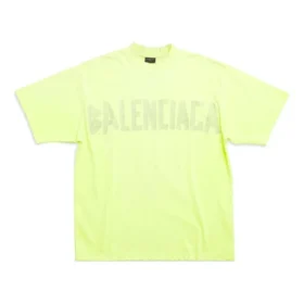 Tape Type T-shirt, μέτρια εφαρμογή “Fluo Yellow” 739784TOVA97204