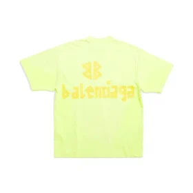 Tape Type T-shirt, μέτρια εφαρμογή “Fluo Yellow” 739784TOVA97204