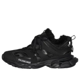 Track Sneakers “Faux Fur Black” 668556W3CQ11000