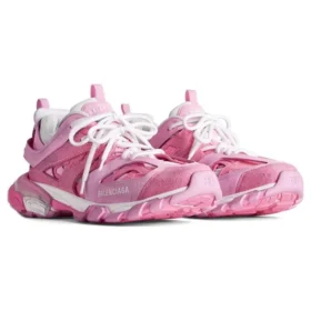Track Sneakers «Ροζ πλέγμα και ύφασμα που μοιάζει με σουέτ» 542436W3SU55090