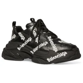 Sneakers με λογότυπο Triple S «Μαύρο» 536737W2FAB1090