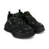 Triple S Sneakers “Allover Logo – Μαύρο Φθορίζον Κίτρινο” 536737W2FA11070