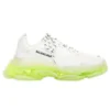 Triple S Sneakers «Διαφανής σόλα – Λευκό Φλουο Κίτρινο» 541624W2FR19073