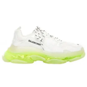 Triple S Sneakers «Διαφανής σόλα – Λευκό Φλουο Κίτρινο» 541624W2FR19073