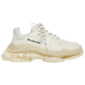 Triple S Sneakers «Διαφανής σόλα – Μπεζ» 541624W2GA19100