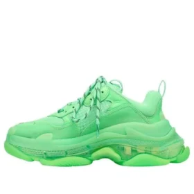 Triple S Sneakers “Διαφανής σόλα – Νέον πράσινο” 541624W2CF13801